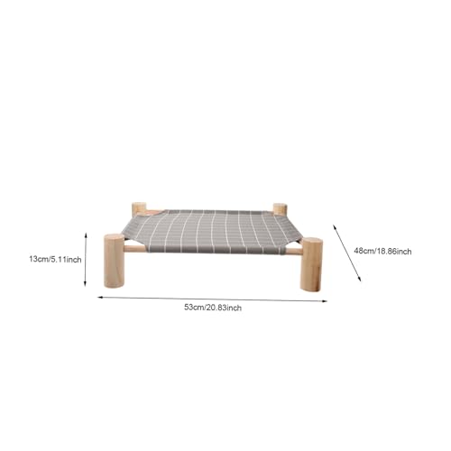 Lit surélevé pour chat et chien VICASKY avec hamac en coton lavable