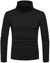 AUSK Men's High Neck Cotton T-Shirts