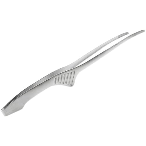 Pinzas de cocina de acero inoxidable, clip de alimentos resistente para asar barbacoa, cocinar y servir, ideal para ensalada de carne y utensilios de barbacoa