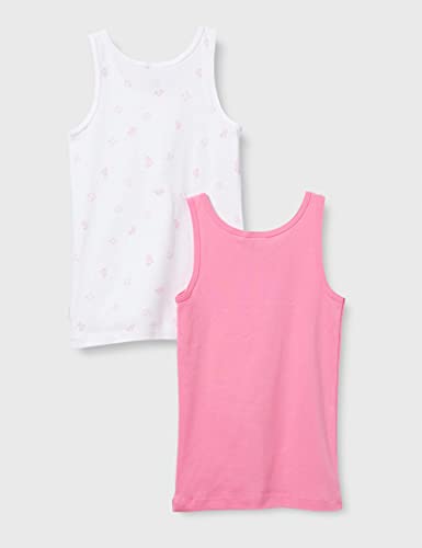 Schiesser Mädchen 2 Pack Unterhemd Unterwäsche Feinripp - 100% Organic Bio Baumwolle - Größe 92 bis 140