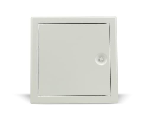 Revisionstür 30 x 30 cm (300 x 300 mm) Stahl weiß Vierkant Wartungsklappe