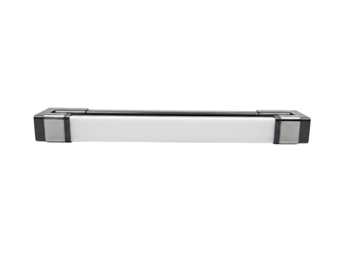 Image of 18 /12W White PVC Body | Dressing Table |Rose Chrome Finish | Bathroom Mirror | Vanity | Picture | Cabinet | Adjustable | Wall Mounted Light. (Black Body, 18w)
