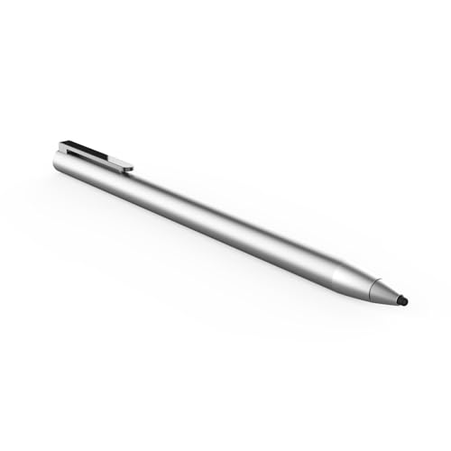 Adonit Dash 4, caneta stylus para vários dispositivos para iPad e tela sensível ao toque, lápis digital ativo Duo Mode com rejeição de palma, compatível com iPad, iPhone, Android e mais - prata fosca