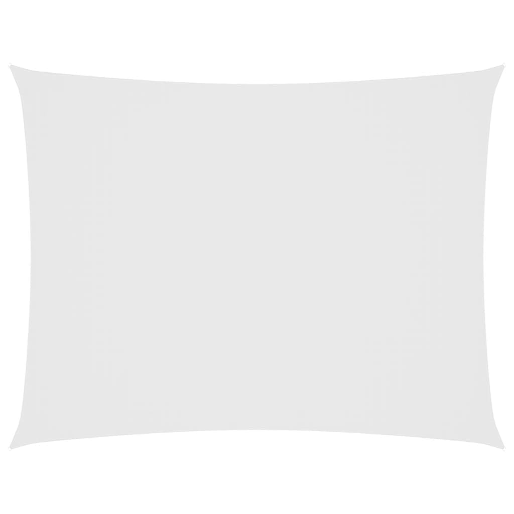 vidaXL Sunshade Sail in White - 3x4 m Rectangular Shield - Oxford Fabric Coated with PU, Mould and UV Proof, Water-Resistant for Gardens, Terraces, Playgrounds, Balconies — image 1