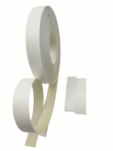 Image of HGKJHFmelamine Edging Tape. 13 /16in*25ft,pre Coated with hot melt Adhesive Flexible Veneer Edge Edging, Used for Cabinet and Furniture Maintenance (No 1- White, 1.81cm*6m)