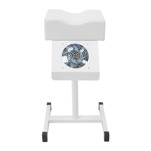Tabouret de pédicure aspirant réglable avec repose-pieds en PVC pour salon