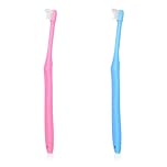 ZEYIYER 2 Pcs Wisdom Tooth Brush, Small Head Orthodontic Toothbrush, End Tuft Toothbrush for Adult, Soft End Tapered Tooth Brush for Periodontal, Interdental Interspace, Dental Detail Cleaning