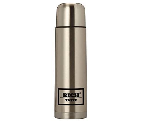 Diva GroupFlask Premium Insulated Stainless Steel Metal Flask 350ml, 500ml, 750ml, 1L- 24hrs Cold 12hrs Hot - Double Walled, Reusable, BPA Free, Leakproof Perfect for Camping (350ml), Silver