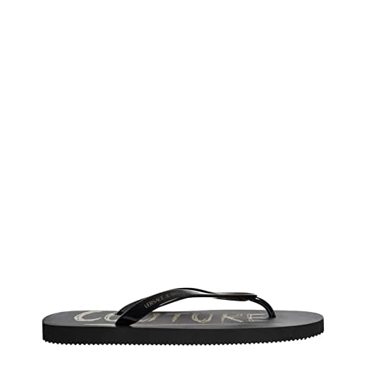 VERSACE JEANS COUTURE Chanclas Hombre Negro, Negro , 40 EU