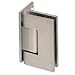 C.R. LAURENCE V1E044BN CRL Brushed Nickel Vienna 044 Series Wall Mount Offset Back Plate Hinge