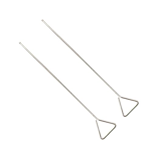 NAMOARLY 2pcs Laboratory Accessories Science Coating Rod Wide Spreading Laboratory Tool Sample Spreaders Stainless Steel