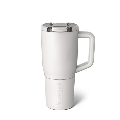Image of BruMate Muv - 25oz 100% Leak Proof Insulated Coffee Mug with Handle & Lid - Stainless Steel Coffee Travel Mug - Double Walled Coffee Cup (Dune)