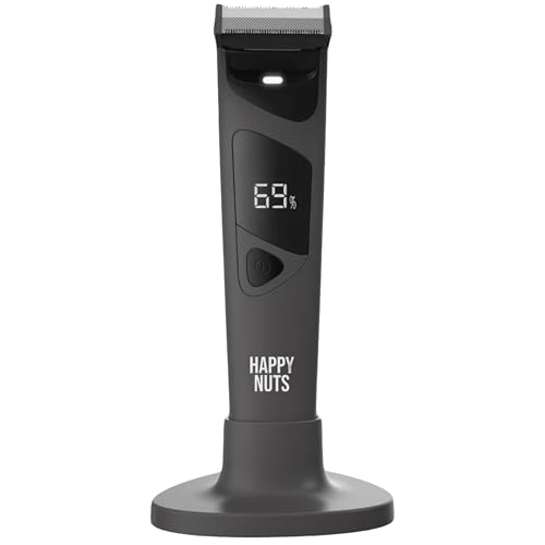 HAPPY NUTS The Ballber Pro Electric Groin & Body Hair Trimmer for Men - Mens Body Groomer Kit for...