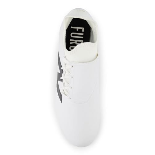 New Balance New Balance Unisex Furon Dispatch FG V7+ Soccer Shoe,White/Black/True Red,Men 11 / Women 12.5
