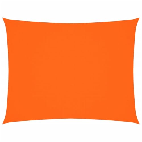 Voile d'ombrage rectangulaire orange pour bloquer la chaleur sur la terrasse