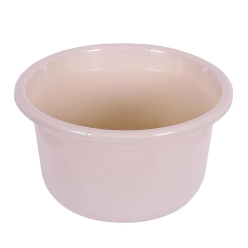 Image of Kuber Industries (Pack of 2) Plastic Tub | Bath Tub of Bathing & Washing | Tub for Bathroom | Bathtub for Baby | Lightweight & Durable Water Tub | 25 LTR | Beige