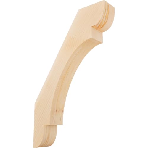 Ekena Millwork BRC04X16X24OLY00SDF 3 1/2"W x 16"D x 24"H Olympic Smooth Knee Brace, Douglas Fir