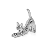 [凛りん] ボディピアス 猫 ネコ チャームのみ シルバー 軟骨ピアス 揺れる パーツ カスタム 可愛い 14G 16G 18G 片耳用 1個売り