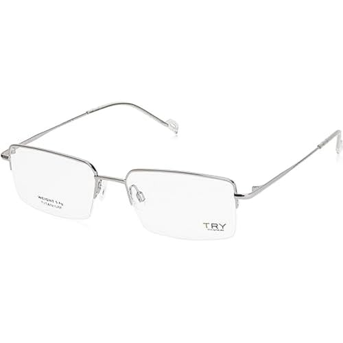 Montura de gafas TYA18V 55 18 145 plata de metal unisex adulto