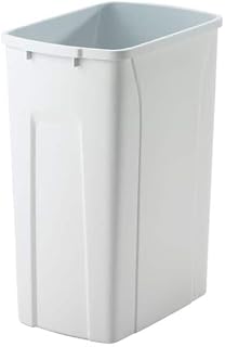 For 18 in. H x 14 in. W x 9 in. D Plastic 35 Qt. Replacement Pull Out Trash Can in White