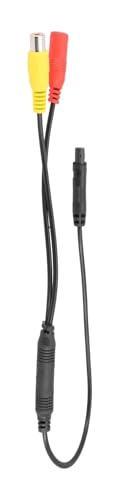Caméra de recul et adaptateur 4 broches vers rca pour réparer un écran de marche arrière noir
