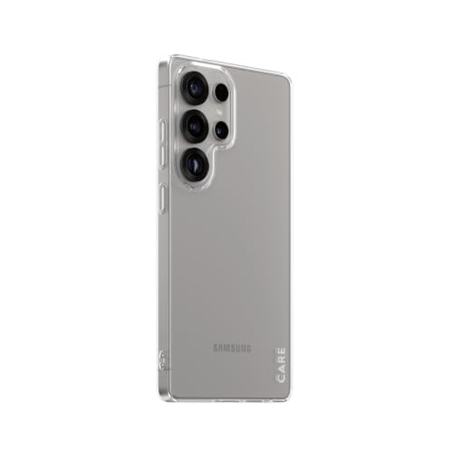 Care by Panzer Coque tendance pour Samsung Galaxy S25 Ultra – Design fin et léger, prise en main lisse, protection améliorée de l'appareil photo, fabriquée à partir de plastique recyclé, transparent –