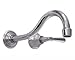 WaterMark Single Handle Wall Mount Lavatory Faucet W/Williams Handles Gramercy 312-1.2-Y2-WH Sink Faucets