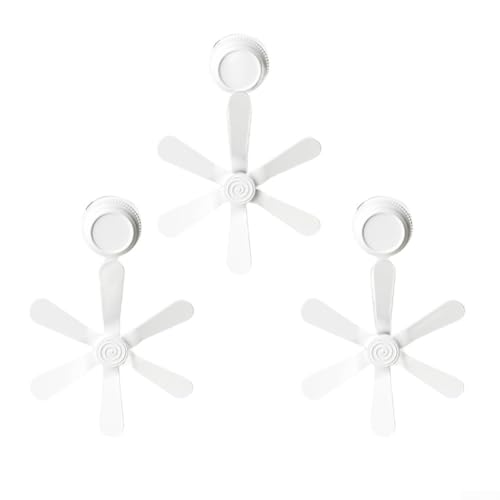 3 ventiladores de guía de aire para aire acondicionado con dirección personalizable y fácil uso (blanco)