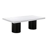 Tov Furniture Nova White Lacquer Dining Table