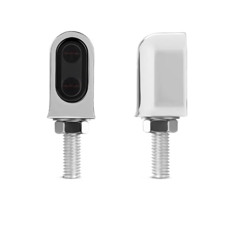 Clignotants de moto M8 momt argentés 12V pour style Bobber