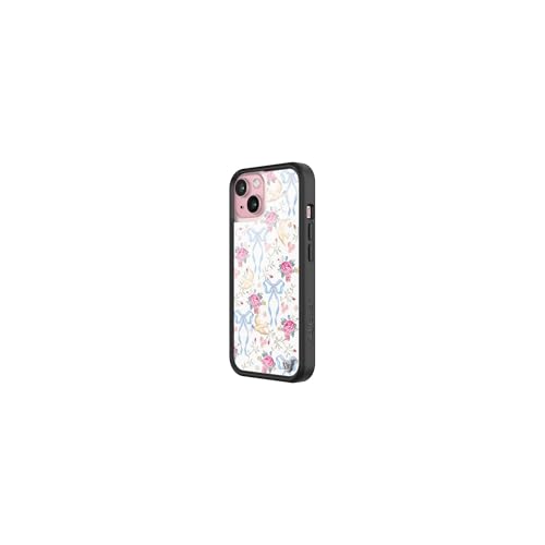 Image of Wildflower Cases - Compatible with iPhone 16 | Protective Black Bumper, 6.5ft Drop Test Certified, Women Owned Small Business | Pink, White, Floral, Doves, Trendy, Cute | Lovey Dovey