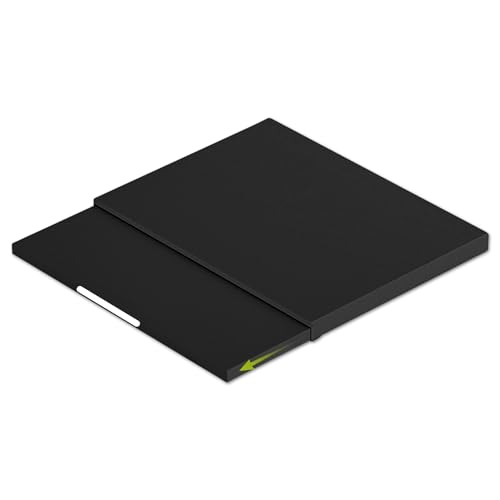 【組み立て不要】スライドテーブル キッチン 家電下 収納 引き出し式 W47×D36〜60×H4cm すきま収納 日本語説明書付き (ホワイト)