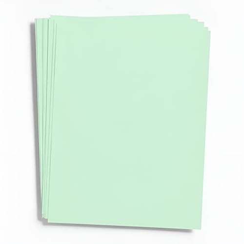 Image of A4 Premium Mint Green Paper - 80 GSM Ultra Smooth Finish | Double Side Printable Colored Sheets For Invoicing, Office, Craft, Letterhead & Projects | Pack of 100 Sheets (Mint Green)