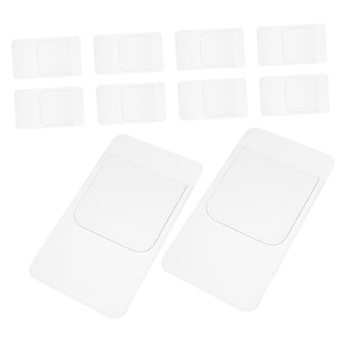 Uonlytech 10 Piezas Protector de Bolsillo Transparente PVC Organizador de Bolígrafos y Lápices Funda Resistente para Enfermeras y Oficina Mantiene Limpio y Seguro el Bolsillo Camisa
