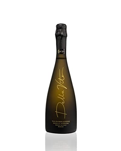 Della Vite Superiore D.O.C.G Premium Italian Prosecco - Rich & Extra Dry Prosecco Wine (Single Bottle, 11.5% 750ml)