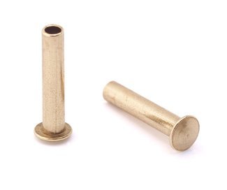 3/32" Dia. 7/16" Long Brass Rivet