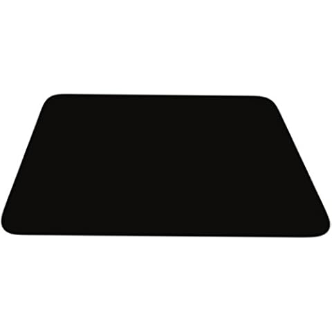 TUFTOP Plain Smooth Black Glass Board Large 40x50cm Worktop Saver Cover
