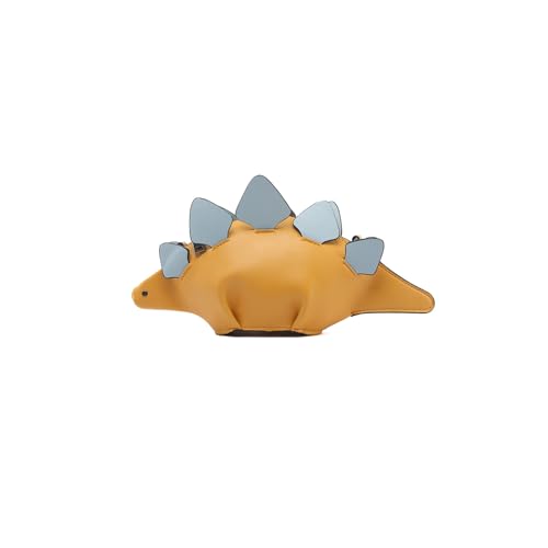 PORRASSO Dinosaur Shape Crossbody Bag Creative Shoulder Bag PU Handbag with Adjustable Shoulder Strap Women Cute Animal Satchel Yellow