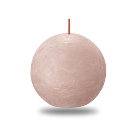 BOLSIUS Bougie boule rustique rose brumeux 8 cm Cover