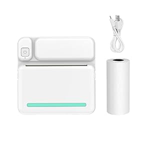Mini Draadloze Printer-Mini Pocket Draadloze Thermische Printer, zeer geschikt voor reizende studenten om studienotities te maken, compatibel met elke smartphone