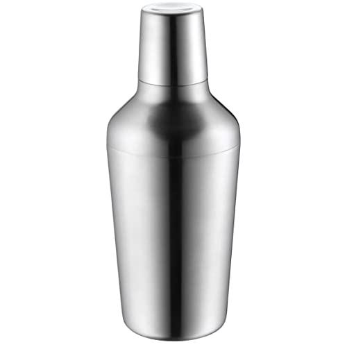 Foto von WMF Matroschka Cocktail Set 5-teilig, Barkeeper Set mit Edelstahl Cocktail Shaker 700ml, cl Messbecher, Cocktail Sieb, Eiszange und Stößel, ineinander verstaubar