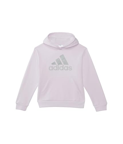 adidas Girls' Long Sleeve Essential Hooded Graphic Pullover(Big Kid)