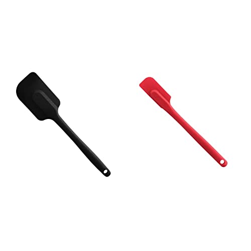 MASTRAD - Spatule - Maryse - Pâtisserie Desserts Nappage - Unibloc - En Silicone - Ne Raye Pas Les Casseroles - Noire & F10315 Demi-Spatule - Maryse -...