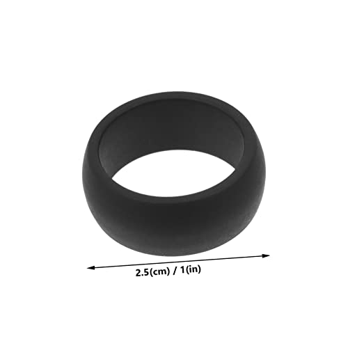 Anillos de silicona para dedos 4 piezas para hombre miniatura 6