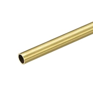 Sourcing Map Messing-Rundrohr 9 mm x 200 mm