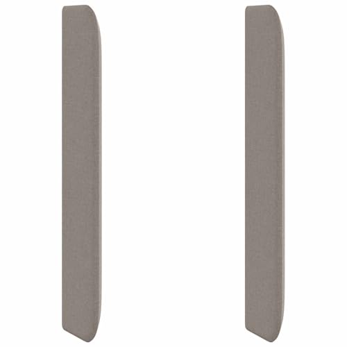 vidaXL Oreille de tête de lit Taupe 80 x 16 x 4 cm Tissu, Accents stylés pour Chambre, tête de lit Moderne, Toile Confortable, Touche Taupe pour déco Trendy