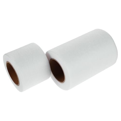 VILLFUL 2 Piezas Fusible Doble Cara Adhesivo Ligero para Manualidades Lámina de Pegamento Termoadhesivo para Costura DIY Prendas Hogar Textil