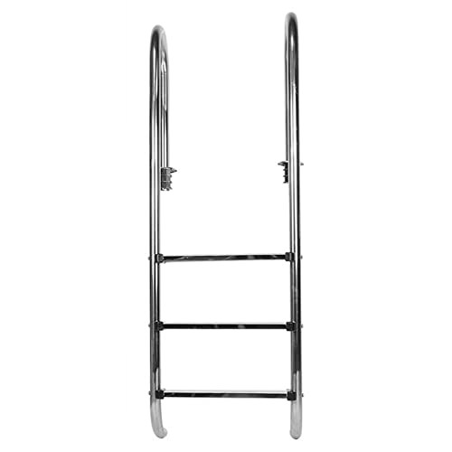 Escalera para piscina de 3 peldaños de acero inoxidable miniatura 6