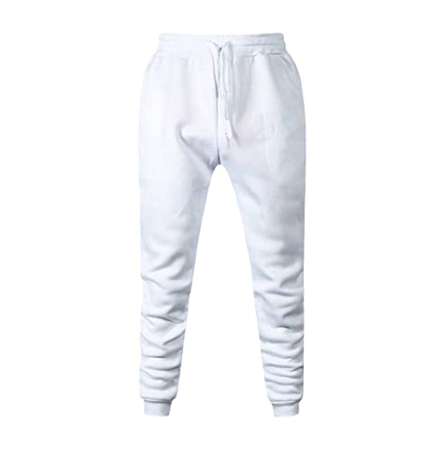 Pantalon de jogging décontracté pour homme noir et blanc en taille 31 à 35