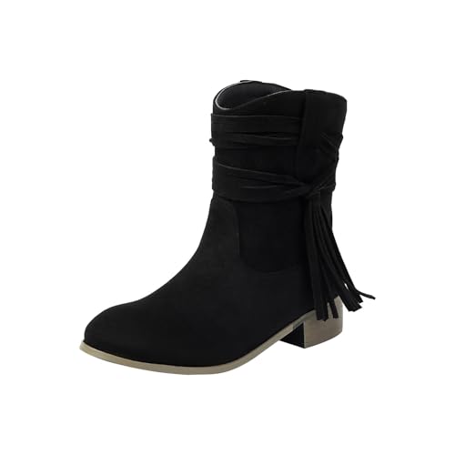 bottes mollets larges Bottes Femme Confortables Impermeable Bottines Antidérapantes Légères Chaussures Élégantes Bottines Hauteur Cheville Boots Automne...